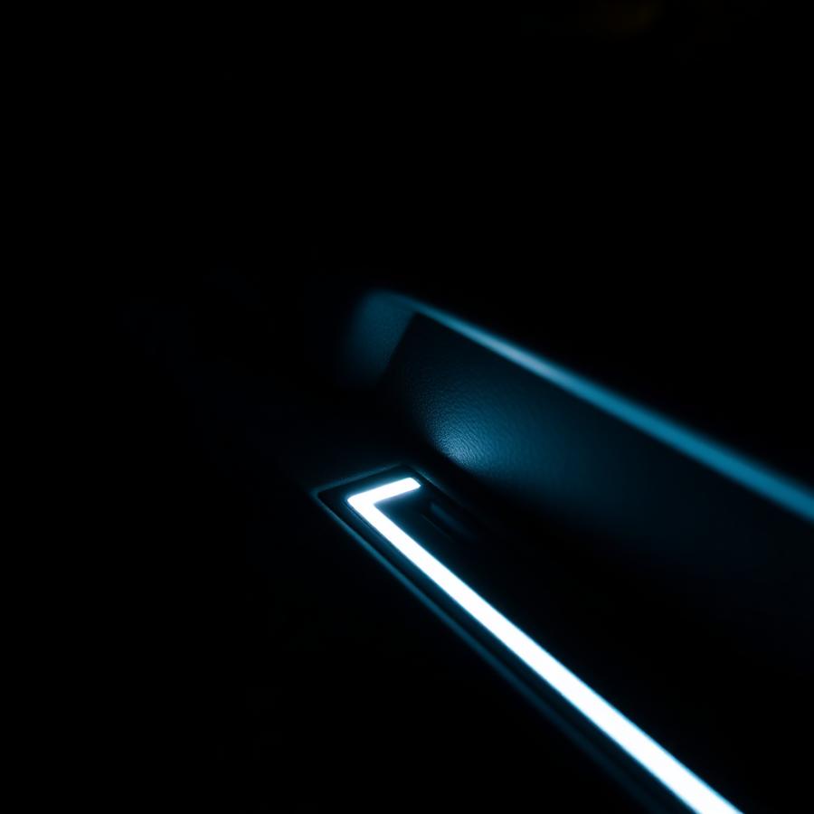 Ambient light instalada no painel de porta